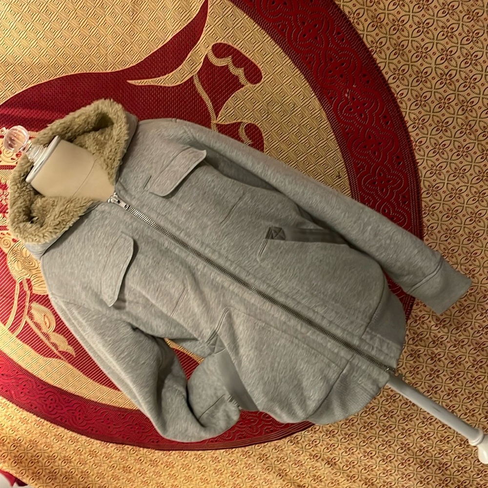 Vintage Diesel Sherpa lined heather gray men’s jacket